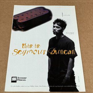 Koichi Fukuda of Static-X - SEYMOUR DUNCAN PICKUPS - 2000 Print Ad